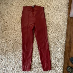 Zara leather leggings
